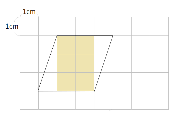 平行四辺形の面積を求める問題