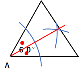 正三角形と角の二等分線