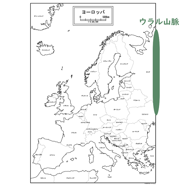 ヨーロッパの地図