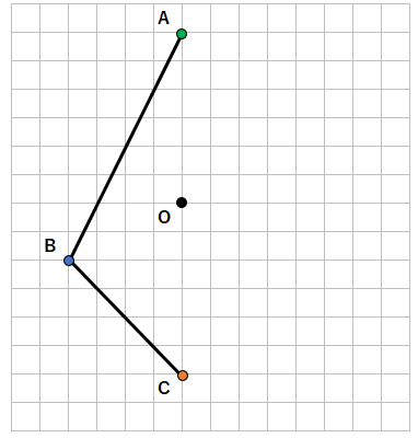 点対称な図形の書き方（マスあり）