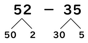 数字を２つにわける