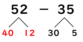 数字を２つにわける