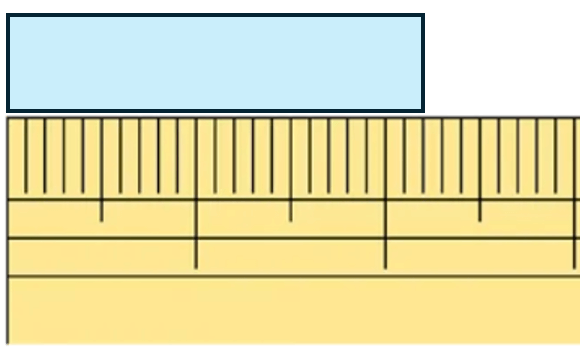 １センチより小さい数をセンチで表した図