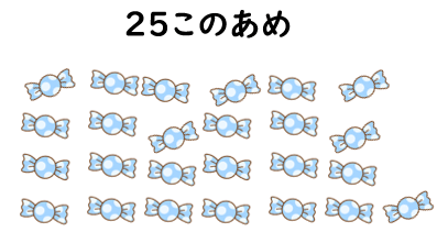 ２５このあめの図