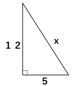 ５：１２：１３の直角三角形