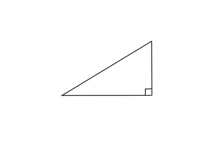 直角三角形のイラスト