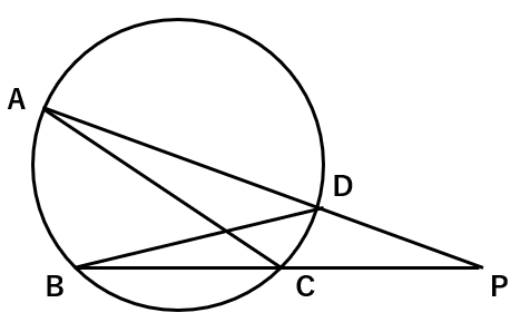 円と交わる直線でできる図形