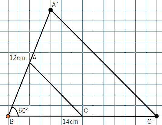 ２組の辺の比とその間の角がそれぞれ等しい三角形