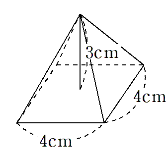 四角錐の画像