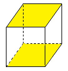 四角柱の底面積を表した画像
