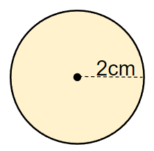 円柱の体積を求める問題の底面積